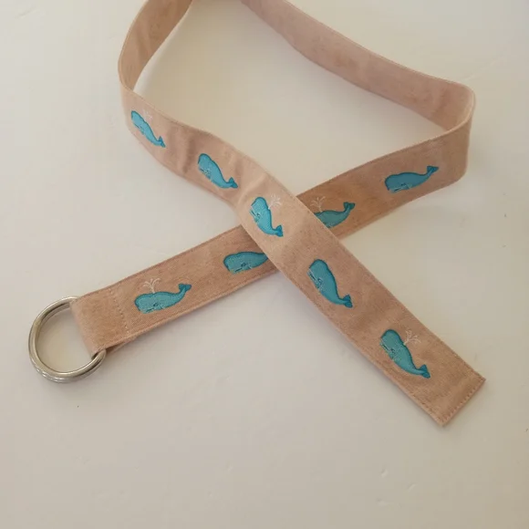 J. Crew Cotton Coastal Whale Belt | S/M - Picture 3 of 7